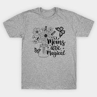 Mom are magical Floral Mama Mother's Day Vintage T-Shirt